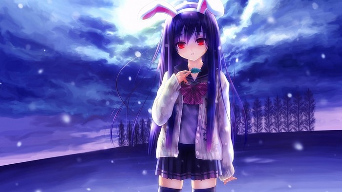 Reisen Udongein Inaba from Touhou with bunny ears
