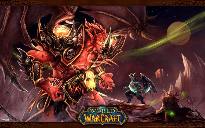 World of Warcraft: Illidan Stormrage and allies battle demons