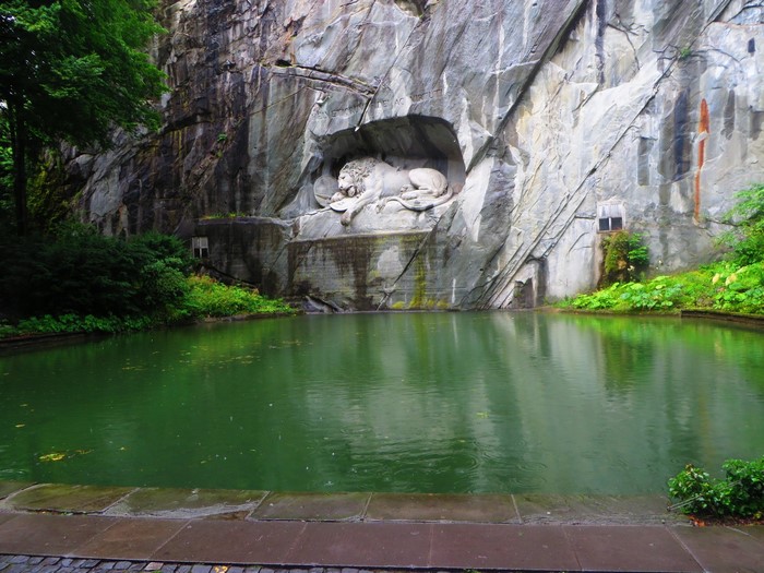 The Lion of Lucerne monument in Switzerland