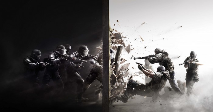 Rainbow Six Siege tactical operators in combat