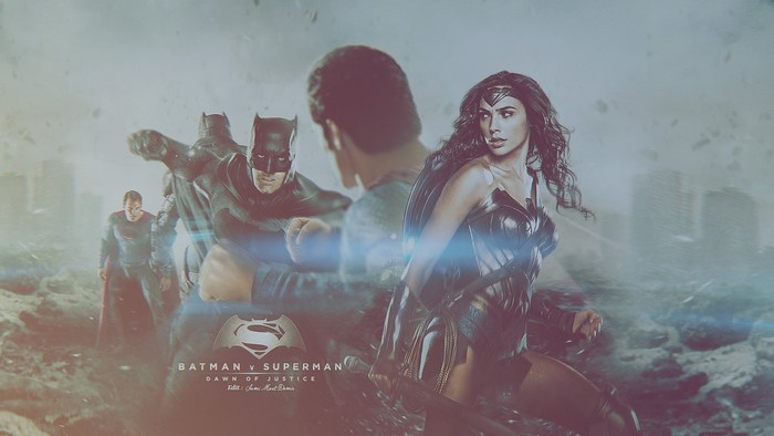 Gal Gadot Wonder Woman Batman V Superman Dawn Of Justice Ben Affleck Henry Cavill Art 6622