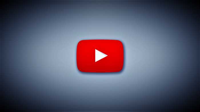 YouTube logo on a gradient background