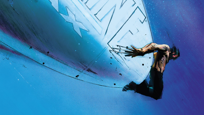 Wolverine from X-Men diving