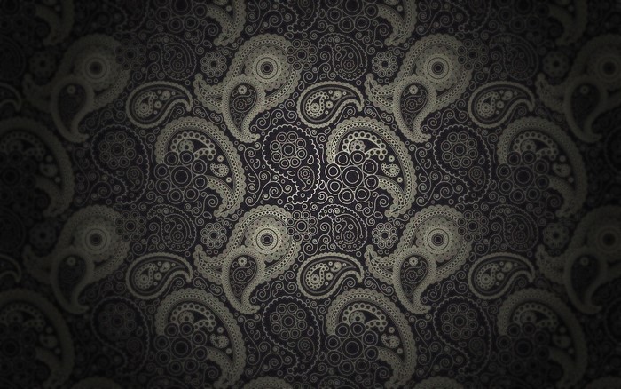 Paisley pattern on a dark background