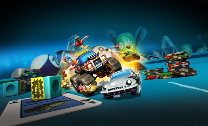Micro Machines World Series screenshot with toy cars