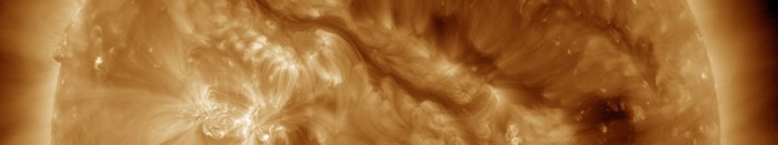 The Sun's Surface with Solar Flares and Prominences
