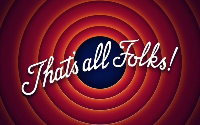 That's all Folks! Looney Tunes ending screen
