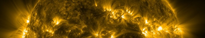 The Sun's Surface with Solar Flares