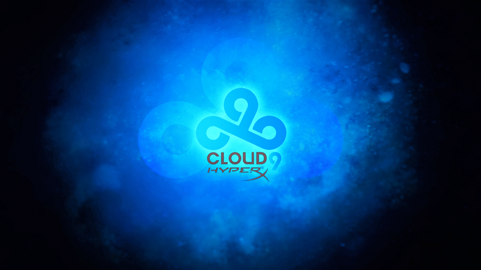 Cloud9 HyperX Logo Blue Abstract Background