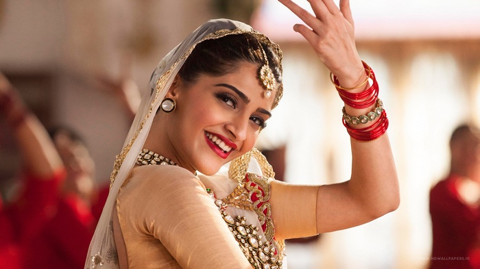Sonam Kapoor in traditional Indian attire