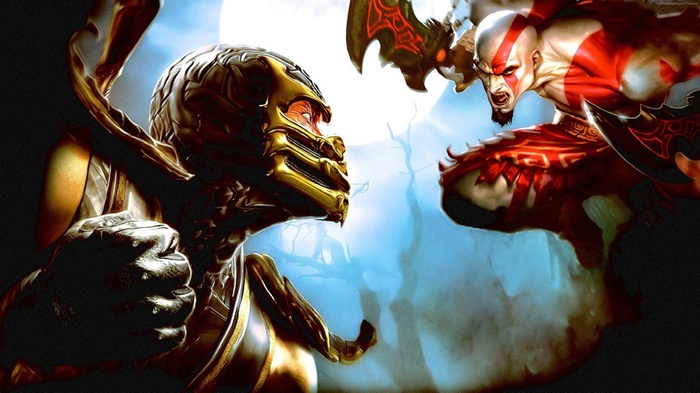 Scorpion vs. Kratos in 4K