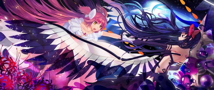 Akemi Homura and Kaname Madoka from Mahou Shoujo Madoka Magica