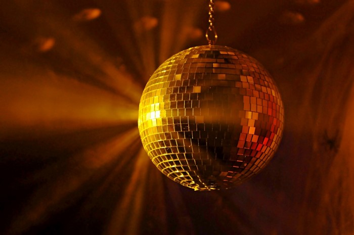 yellow disco light