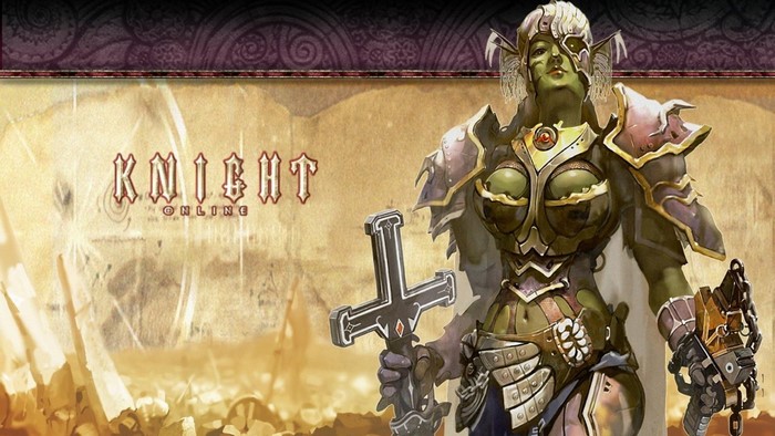 Orc Warrior with Cross Sword from Knight Online
