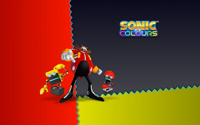 Dr. Eggman and robots from Sonic Colors