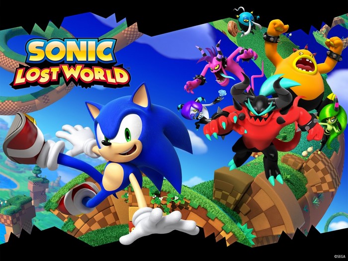 Sonic the Hedgehog and enemies from Sonic Lost World