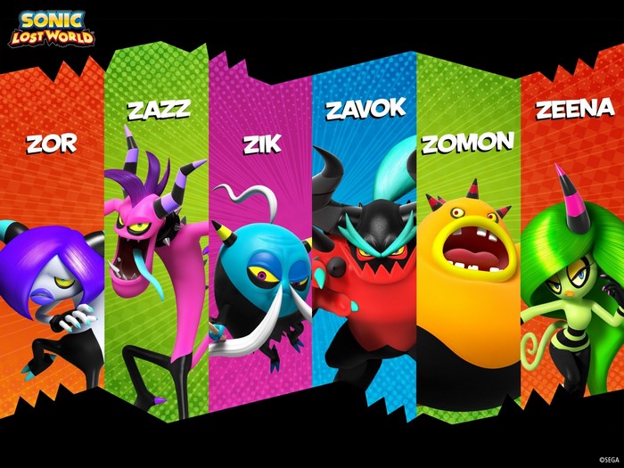 The Deadly Six from Sonic Lost World