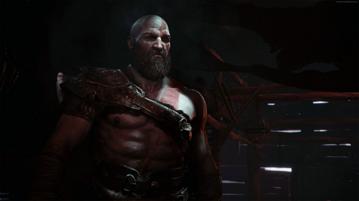 Kratos from God of War 4K E3 2017 screenshot