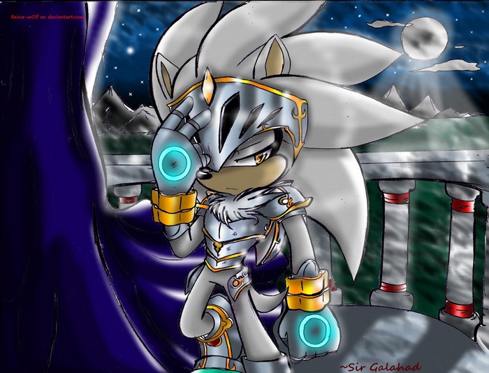 Silver the Hedgehog as Sir Galahad