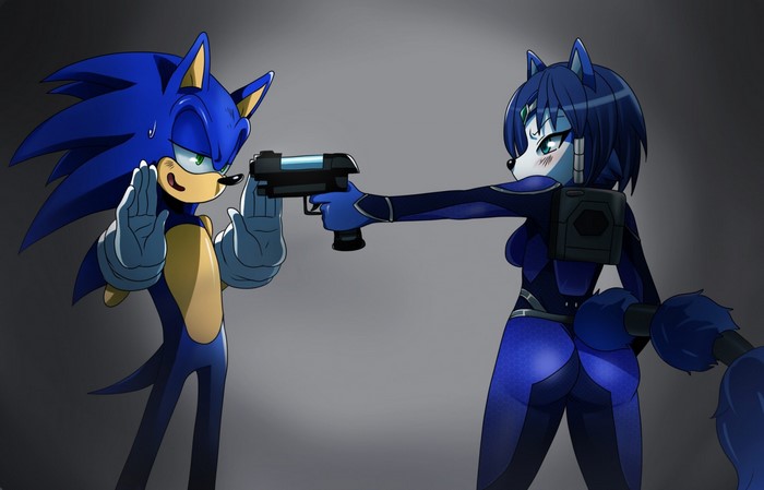 Sonic and Krystal Intense Standoff Artwork