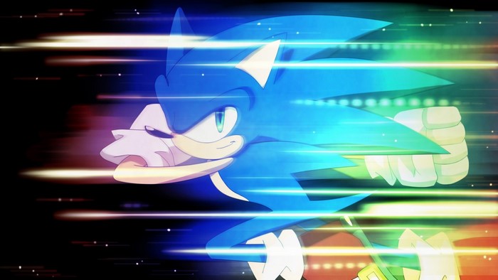 Sonic the Hedgehog Neon Speed Art