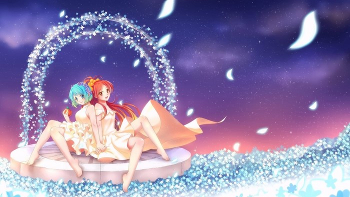 Sayaka Miki and Kyouko Sakura from Madoka Magica