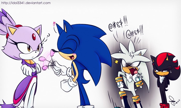 Sonic the Hedgehog Characters Interaction Drawing