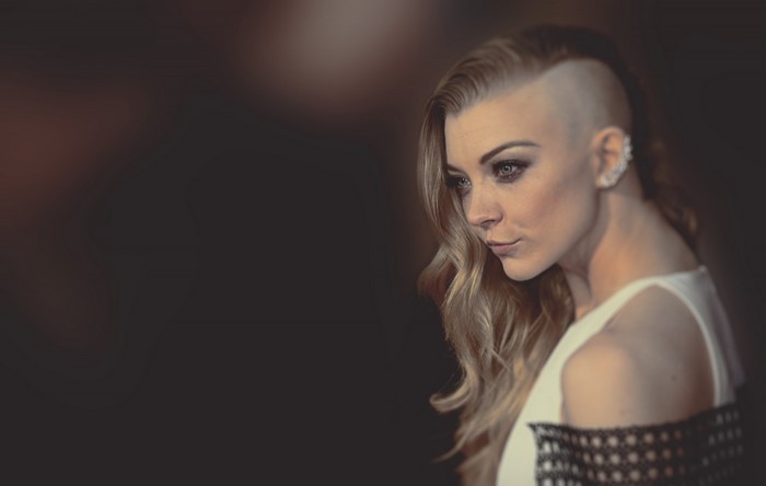 Natalie Dormer with a side shave hairstyle