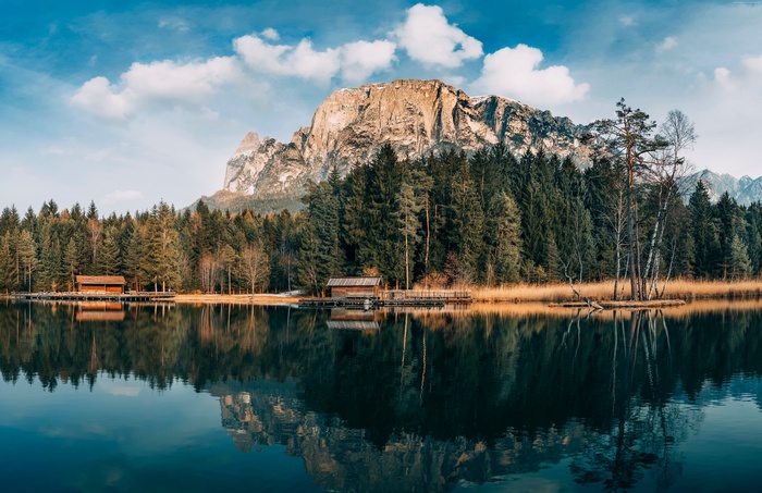 mountains, 5k, lake, 4k, forest, 8k
