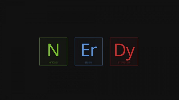 Periodic Table Elements Spell NERDY