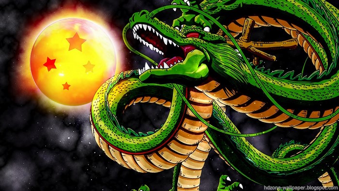 Shenron from Dragon Ball with Four-Star Dragon Ball