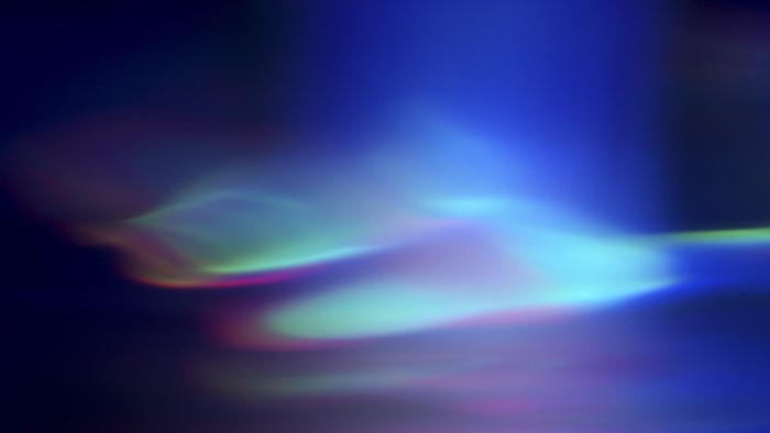 Abstract Aurora Borealis Light Display