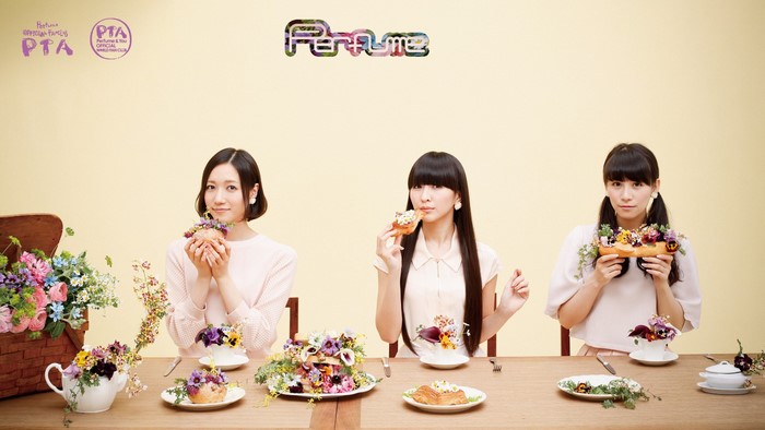 Perfume J-pop group with floral sandwiches