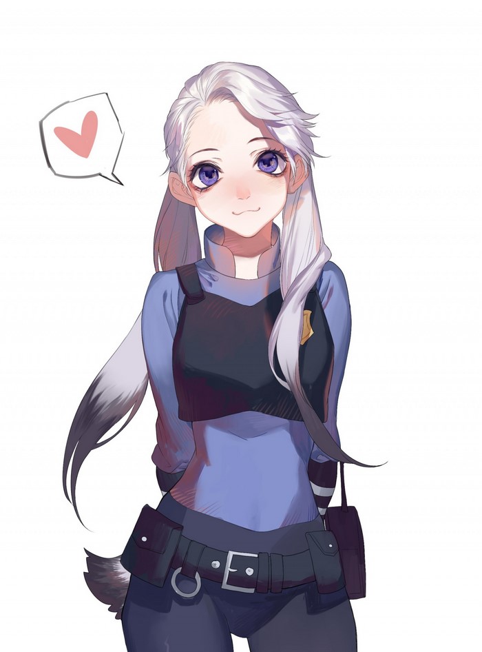 Judy Hopps from Zootopia anime illustration