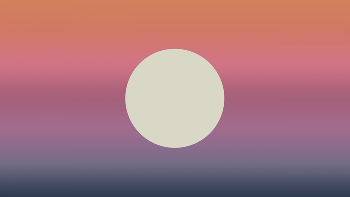 Circle on a gradient background