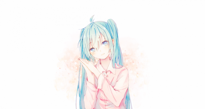 Hatsune Miku from Vocaloid with Aqua Hair