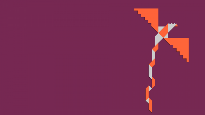 Abstract geometric phoenix illustration
