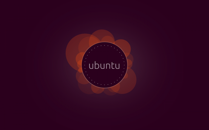 Ubuntu logo with abstract circles