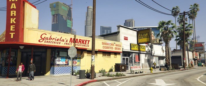 Street view of Gabriela's Market in Grand Theft Auto V
