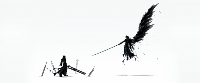 Sephiroth and Zack from Final Fantasy