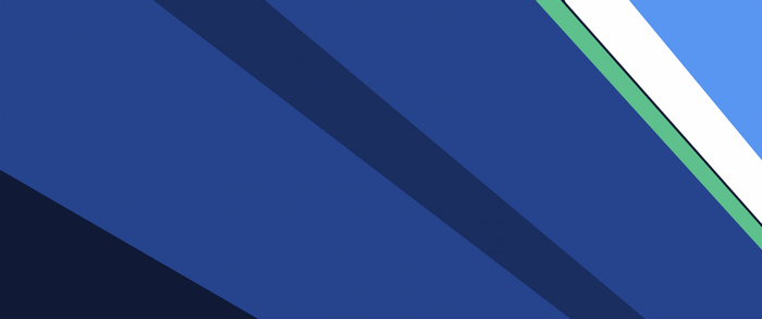 Abstract blue and white geometric shapes
