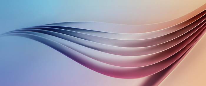 Abstract flowing waves of color