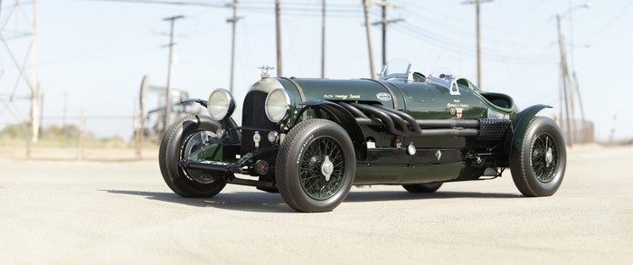 Green Bentley 4-1/2 Litre Blower Race Car