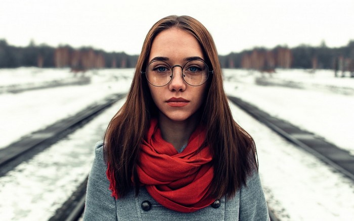 Face Women Outdoors Women Model Portrait Women With Glasses Blue Eyes Brunette Glasses 7942