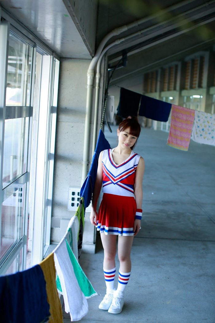 Ishida Ayumi from Morning Musume in Cheerleader Costume
