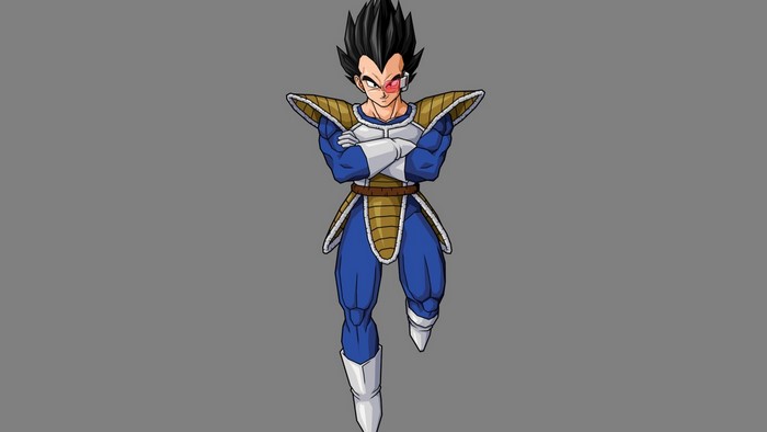 Vegeta from Dragon Ball Z in Saiyan Armor