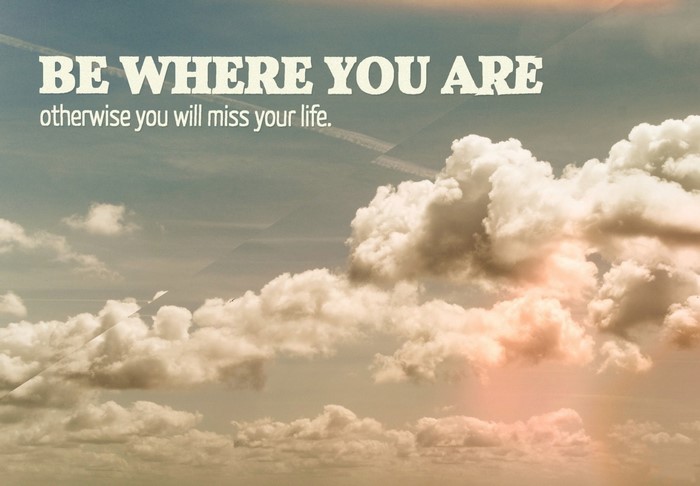 Quote about being present in the sky
