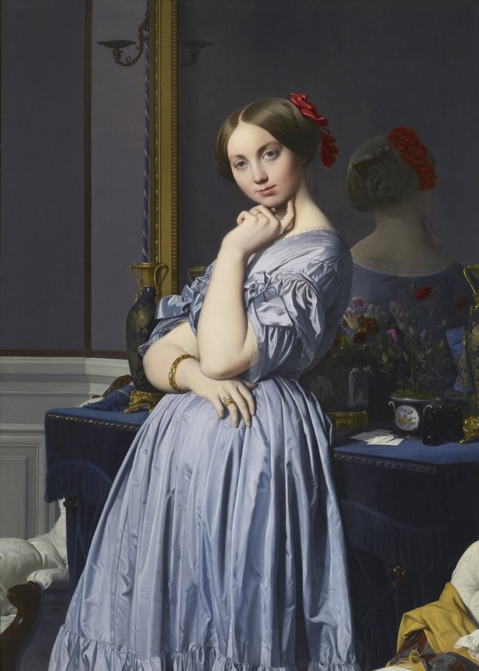 Portrait of Madame Moitessier by Jean Auguste Dominique Ingres
