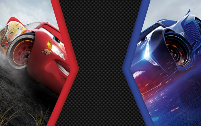 Lightning McQueen and Jackson Storm from Cars 3 4K
