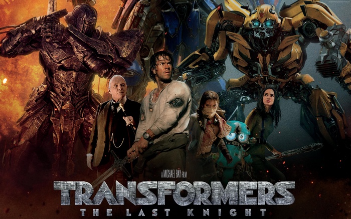 Transformers: The Last Knight 4K Poster with Mark Wahlberg and Laura Haddock